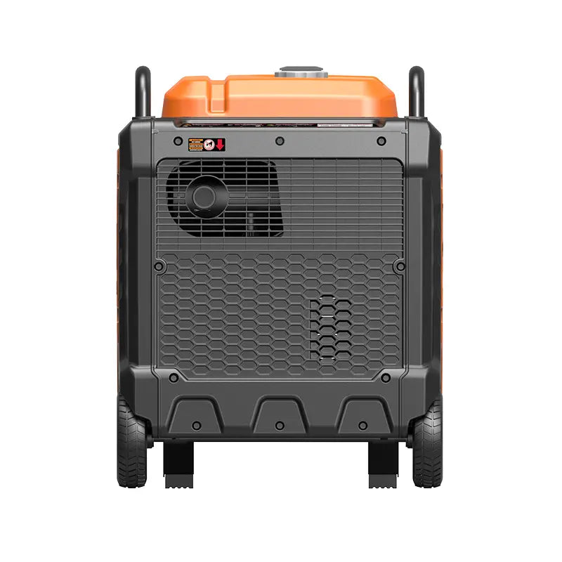 Generador inversor portátil Genmax GM9000iED, motor portátil de combustible dual súper silencioso de 9000 W con capacidad paralela