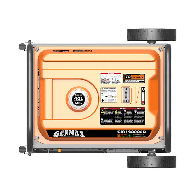 Genmax GM12000ED Dual Fuel Portable Generator 12000 Watt Gas or Propane Powered