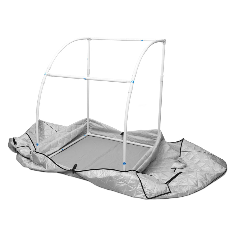Durasage Health - Oversized Portable Steam Sauna for Weight Loss, Detox & Relaxation at Home, Chair Included - Silver
