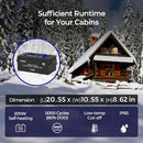 Batería de litio de ciclo profundo Renogy de 24 V y 200 Ah con función de autocalentamiento