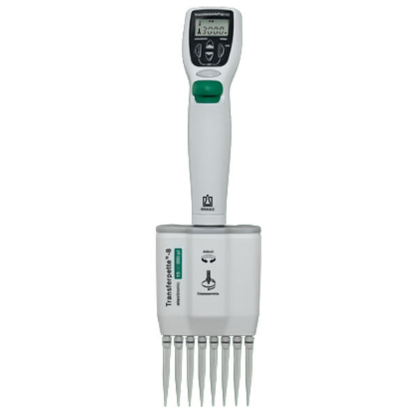 Pipeta electrónica Brandtech 705426 Transferpette, 8 canales, 15-300 µL con garantía