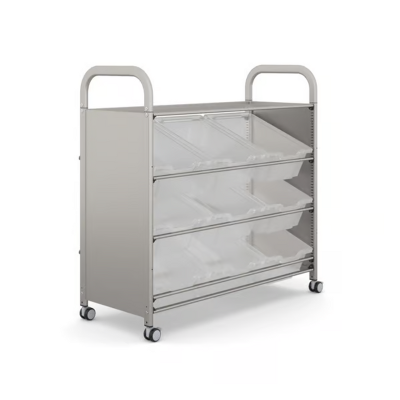 Gratnells Callero Plus Tilted Tray Cart with Deep Trays  40.9x18.5x41.5in