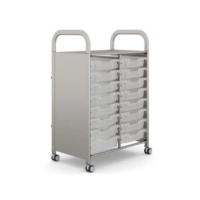 Carrito de actividades escolares de doble columna Gratnells Callero de 27,20 x 16,90 x 41,50 pulgadas