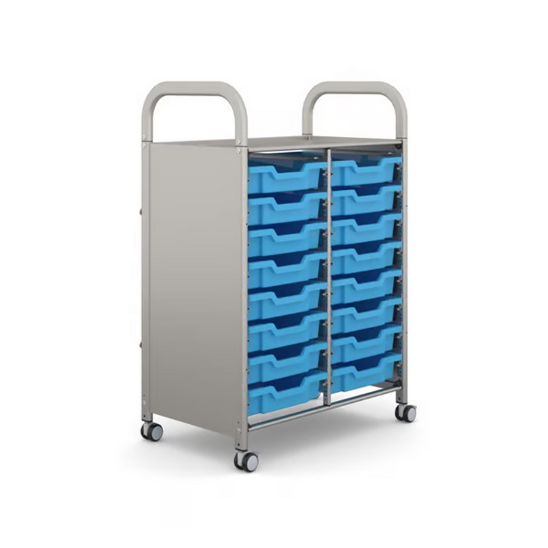 Carrito de actividades escolares de doble columna Gratnells Callero de 27,20 x 16,90 x 41,50 pulgadas