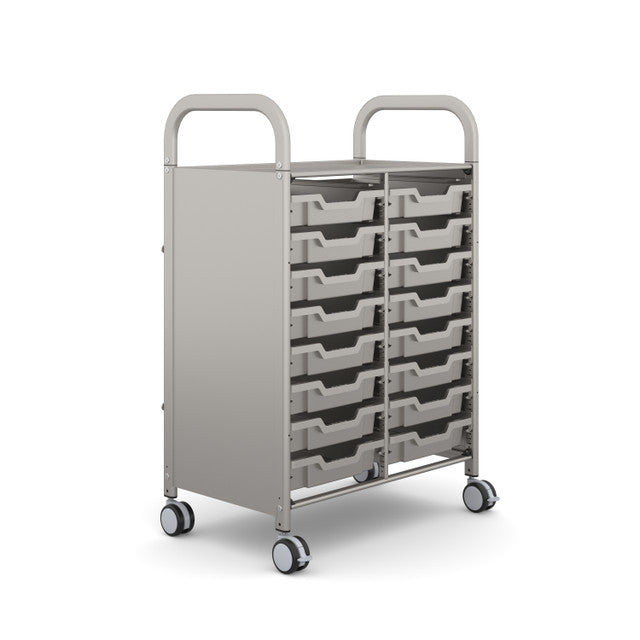 Carrito de actividades escolares de doble columna Gratnells Callero de 27,20 x 16,90 x 41,50 pulgadas