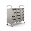 Gratnells Callero Plus Treble Cart with Deep Trays  40.9 x 18.5 x 41.5 in