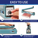 16” Manual Impulse Bag Sealer with Cutter