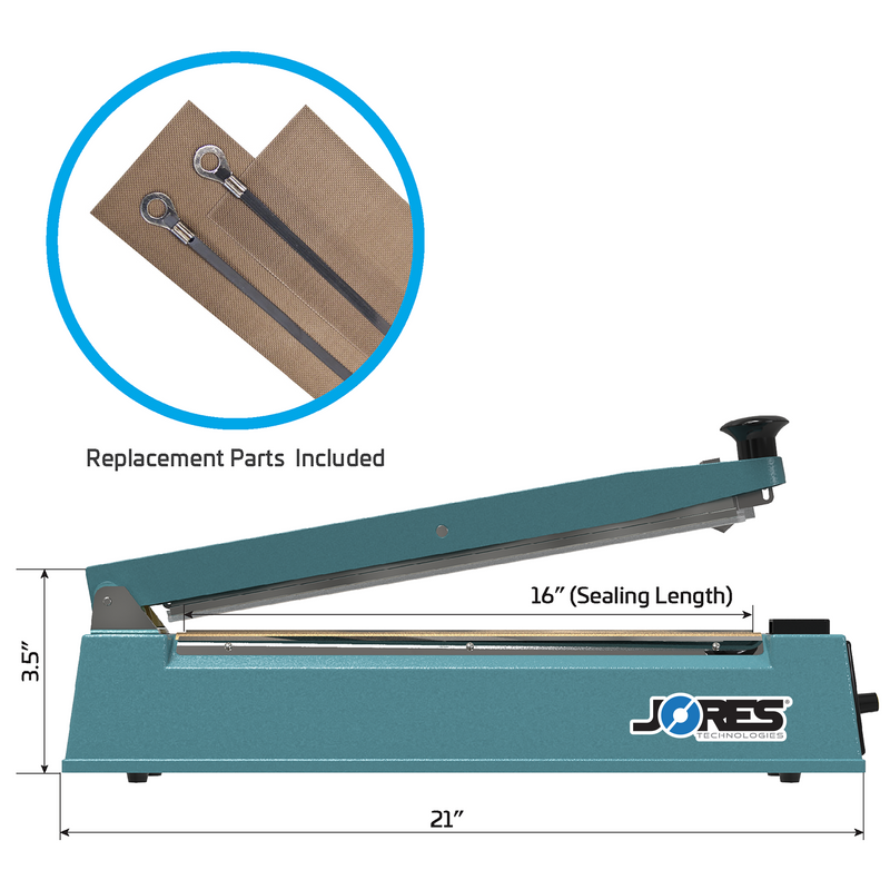 16” Manual Impulse Bag Sealer with Cutter