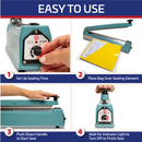 16” Manual Impulse Bag Sealer – UL Listed