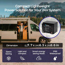 Renogy RBT2425LFP - Batería de fosfato de hierro y litio de 24 V y 25 Ah