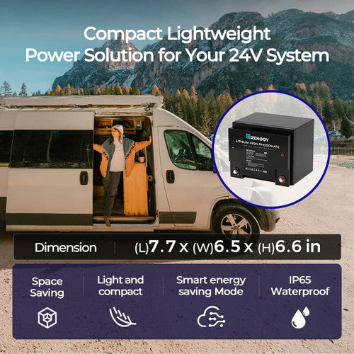 Renogy RBT2425LFP - 24V 25Ah Lithium Iron Phosphate Battery