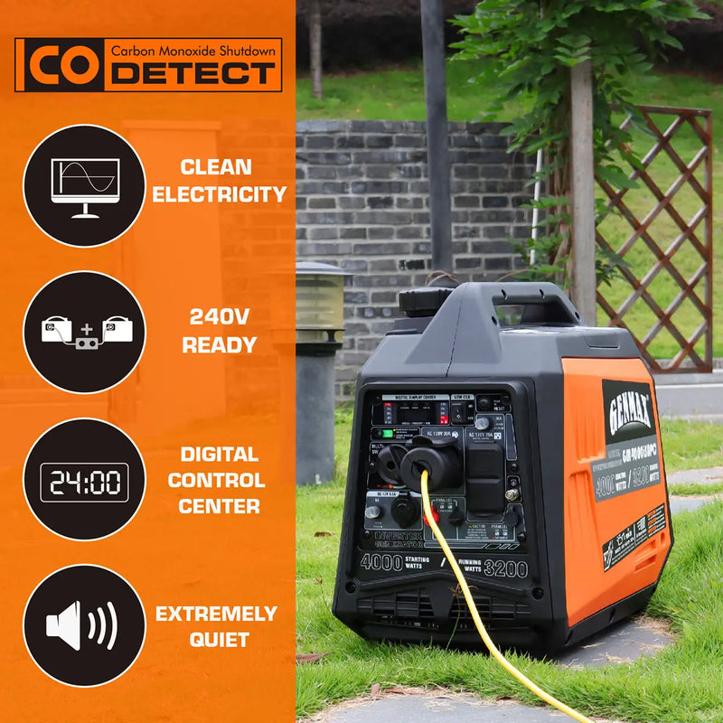 4000 watt best sale generator quiet