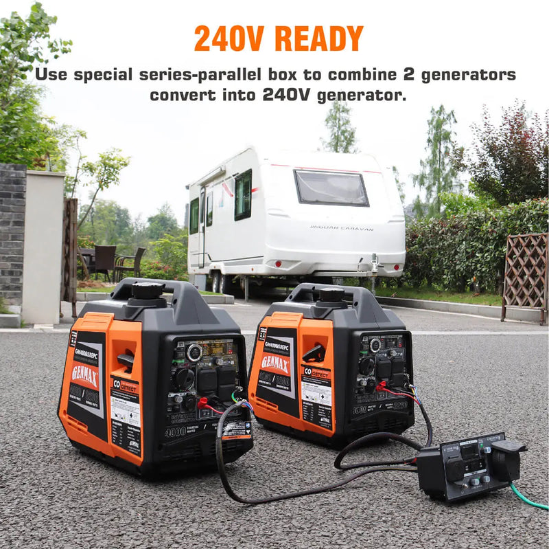 Generador inversor de gasolina de 4000 vatios con detección de CO GENMAX GM4000iSBEPC