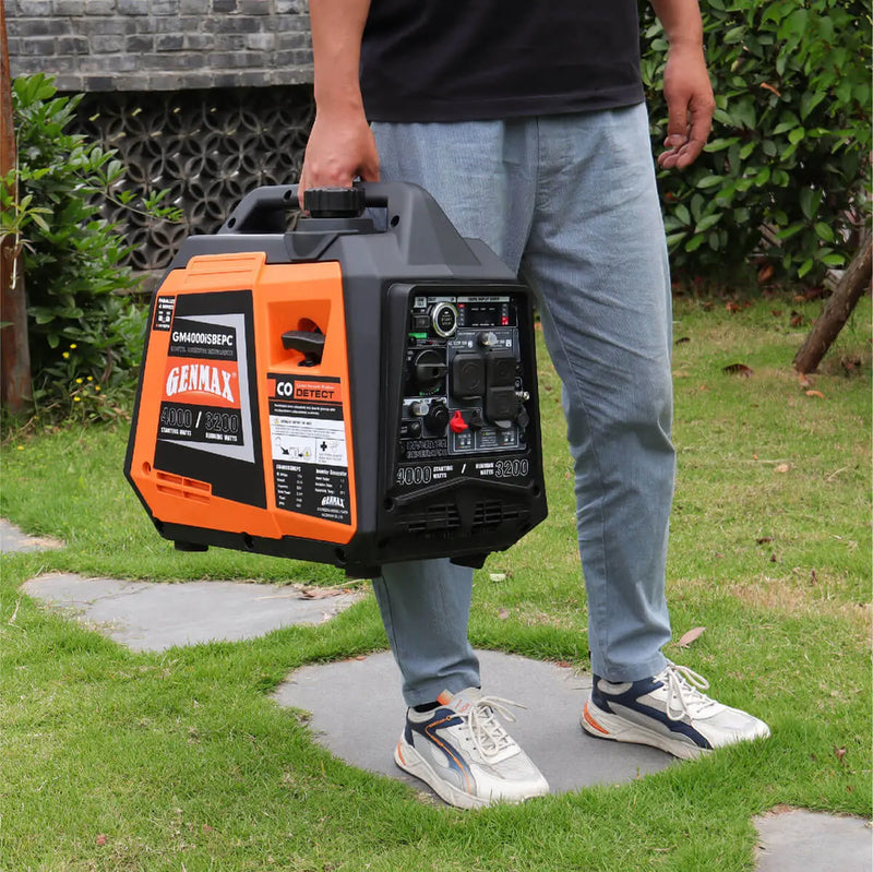 Generador inversor de gasolina de 4000 vatios con detección de CO GENMAX GM4000iSBEPC