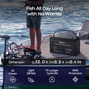 Batería de fosfato de hierro y litio Renogy de 24 V y 50 Ah