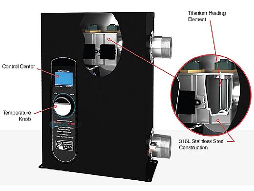 Raypak E3T 18kW Digital Pool & Spa Electric Heater 61,419 BTU ELS-R0018-1-TI