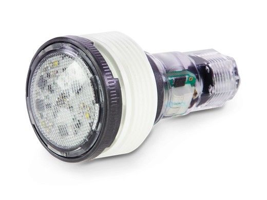 Luz LED Pentair MicroBrite para piscinas y spas, color blanco cálido | Cable de 12 V y 100 pies