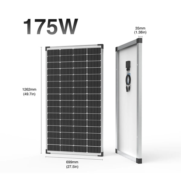 ACOPOWER 175W 12V Mono Solar Panel