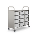 Gratnells Callero Plus Treble Cart with Deep Trays  40.9 x 18.5 x 41.5 in