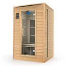 Durasage Health - Sauna de infrarrojos de carbono para 2 personas - Sauna de madera de cicuta canadiense - 1700 vatios - Audio premium