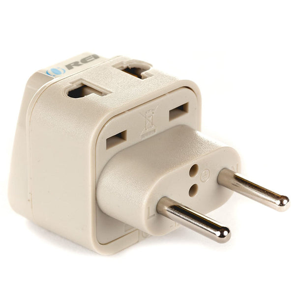 Adaptador de viaje europeo - 2 en 1 - Tipo C - Diseño compacto (DB-9C)