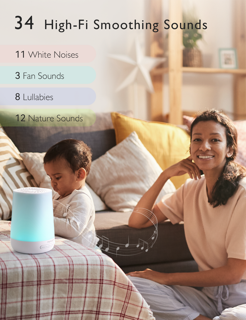 Momcozy Smart Baby Sound Machine - App Remote Control-WN02