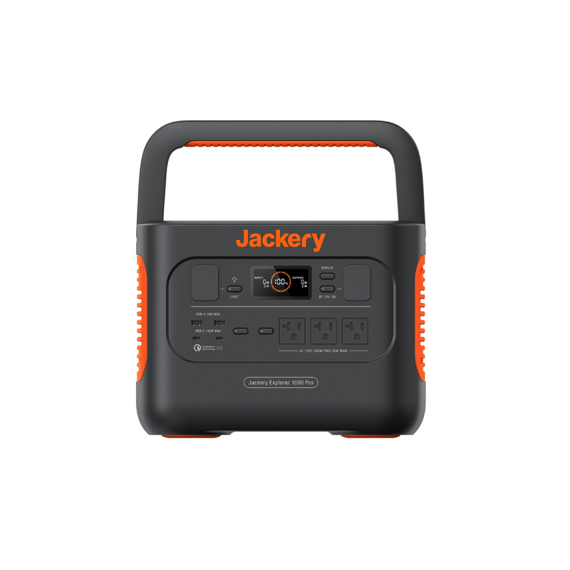 Estación de energía portátil Jackery E1000 Plus + 1 mini panel solar de 100 W