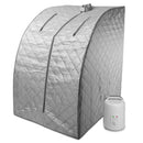 Durasage Health - Spa terapéutico personal portátil, sauna de vapor para el hogar, pérdida de peso, adelgazamiento y desintoxicación (contorno gris) 