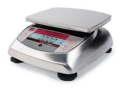 OHAUS VALOR V31X3N 3000g 0.5g STAINLESS STEEL COMPACT PRECISION FOOD SCALE