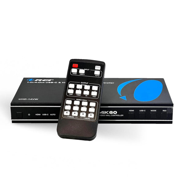 Controlador de videowall HDMI 2x2 con entrada UBS-C (UHD-14VW)