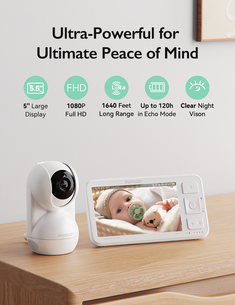 Momcozy 5.5-inch Full HD Video Baby Monitor-BM03