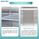 Commercial Fridge and Freezer Combo, EQCHEN 72" 3 door Reach-In Commercial Refrigerator and Freezer Combination