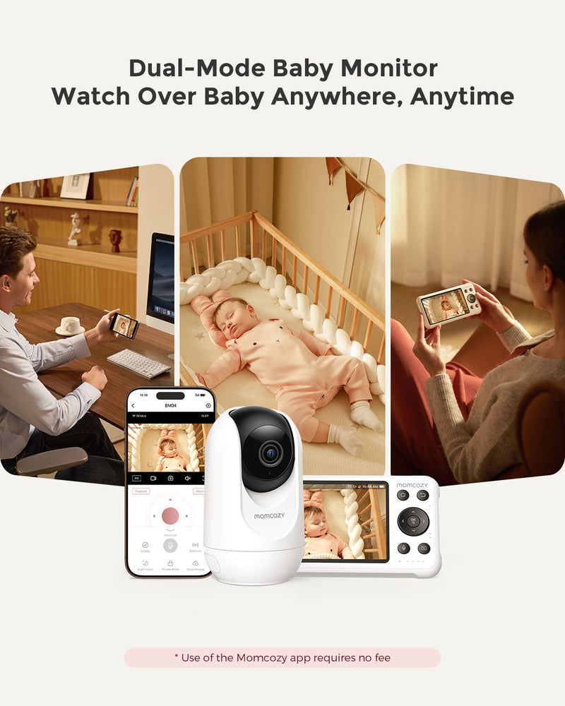Momcozy 5-Inch Dual-mode Smart Baby Monitor-BM04