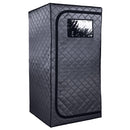 Sauna infrarroja portátil de tamaño completo Durasage para el hogar | Paneles infrarrojos con campos electromagnéticos ultrabajos | Iluminación LED, almohadilla térmica para pies y silla portátil (para 1 persona)