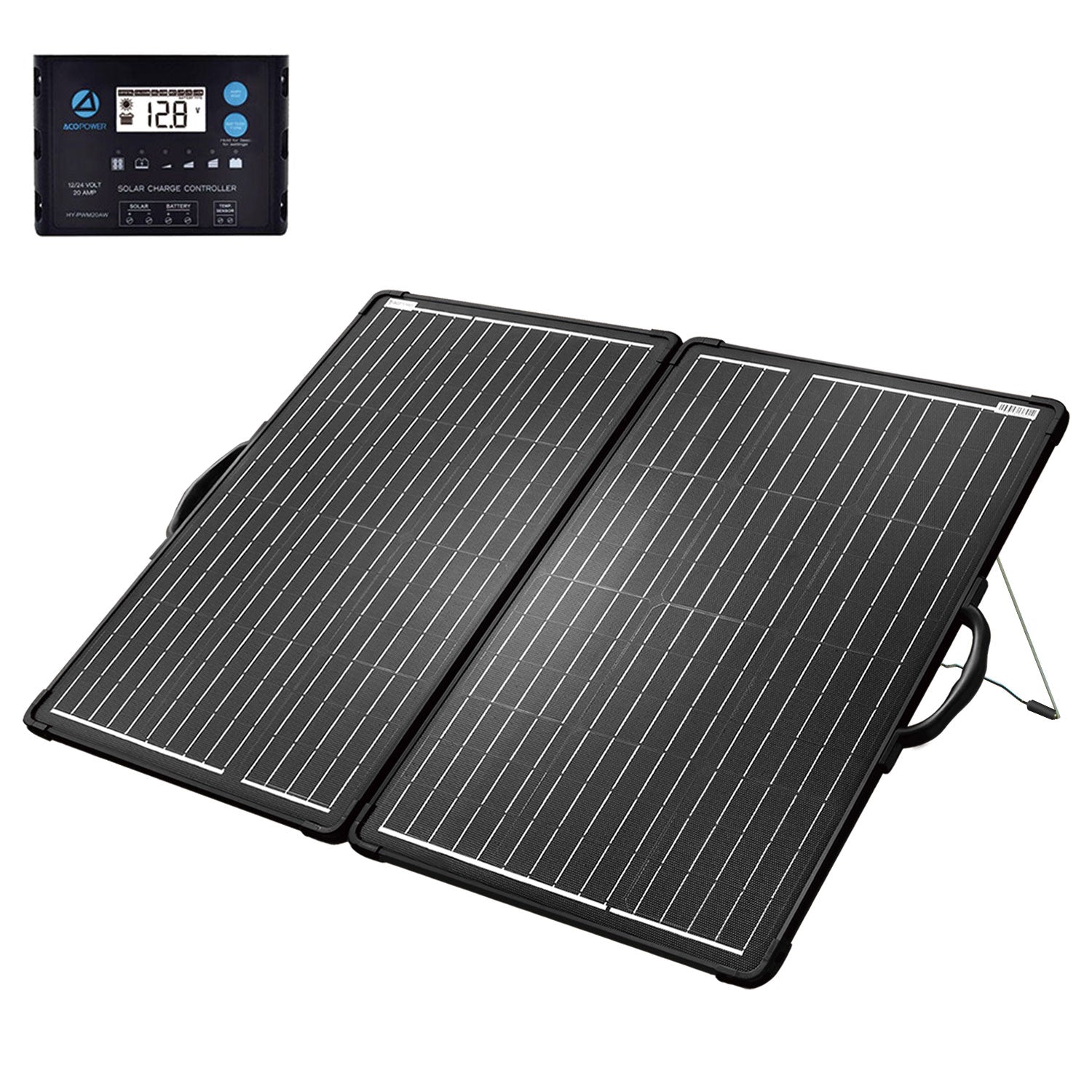 Acopower Foldable Kits Light weight suitcase 120W w/controller ...