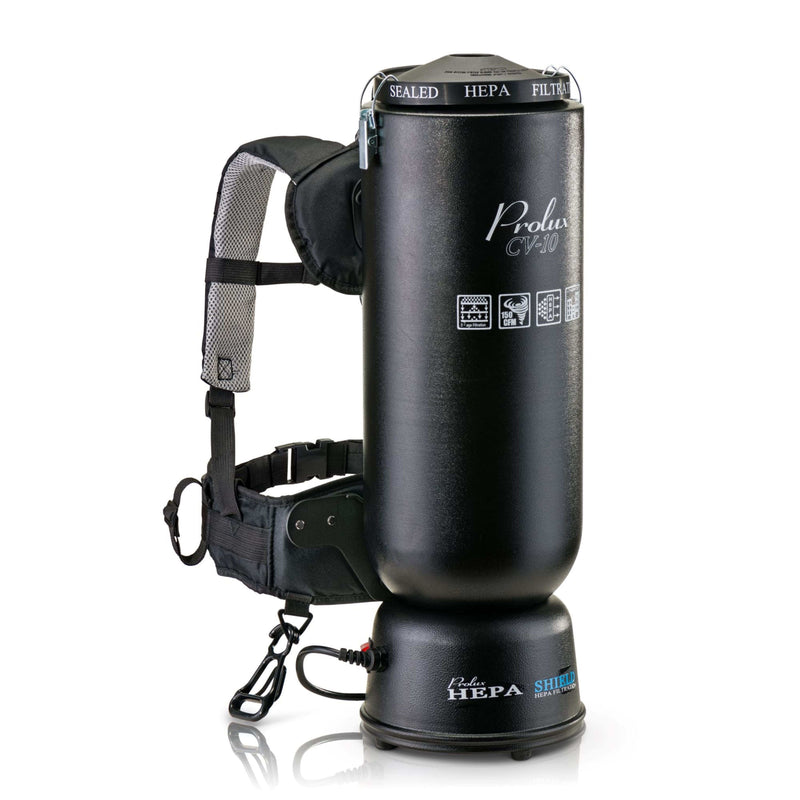 Powerful Lightweight Prolux PLC10 10qt Backpack Vacuum w/ 1 1/2" Tool Kit and 5 YR Warranty
