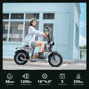 isinwheel H7 Pro Electric Scooter with Seat – 1200W Commuter, Gray
