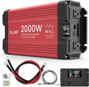 ALLWEI 2000W Pure Sine Wave Inverter - 12V DC to 110V AC Power Converter