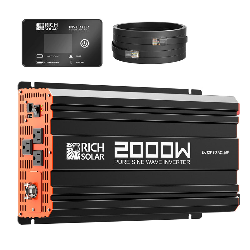 Rich Solar NOVA PURE 2K | 2000 Watt (2kW) 12 Volt Industrial Pure Sine Wave Inverter