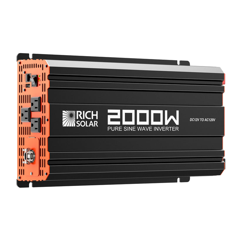 Rich Solar NOVA PURE 2K | 2000 Watt (2kW) 12 Volt Industrial Pure Sine Wave Inverter