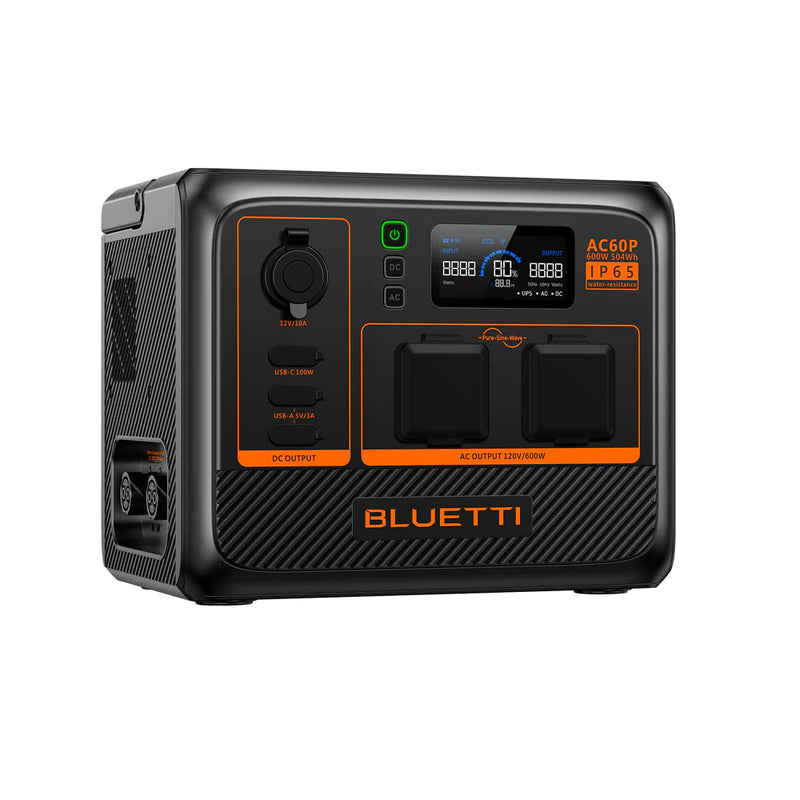 BLUETTI AC60P Portable Power Station | 600W 403/504Wh