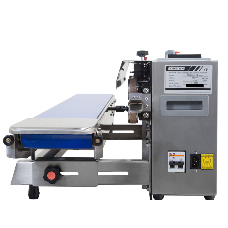220V Stainless Steel Digital Continuous Band Sealer 800 with Coder
