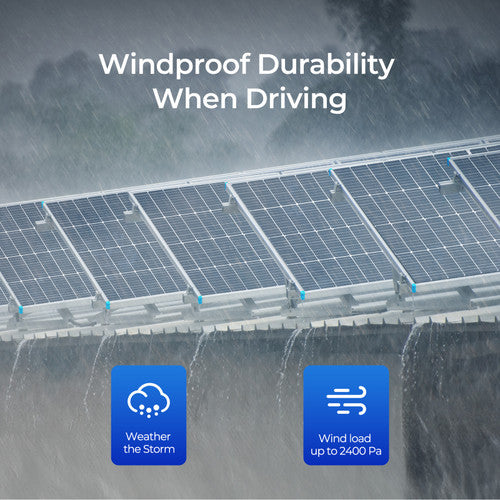 Renogy 220W Double-sided transparent backsheet solar panel
