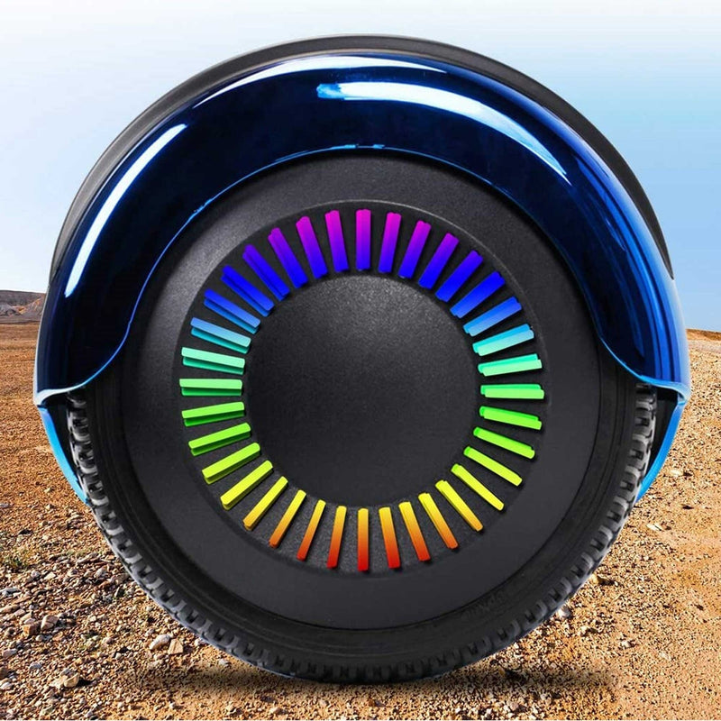 GlareWheel Hoverboard with Lights and Bluetooth Speaker - Blue