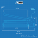 24” Shrink Film Sealer with Dispenser