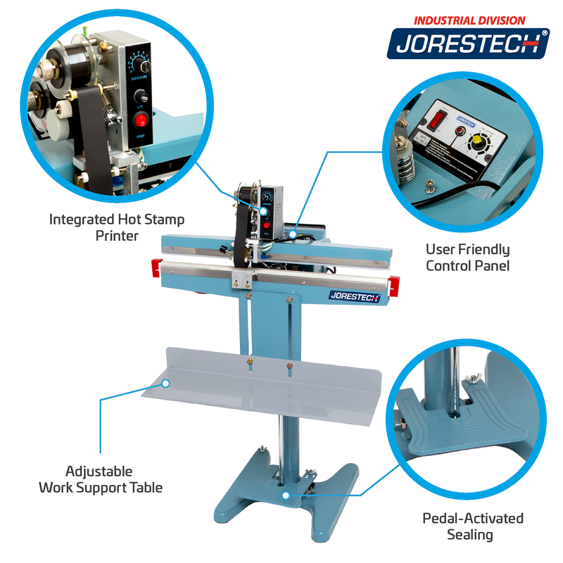 24” Foot Impulse Bag Sealer with Coder