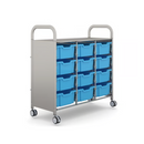 Gratnells Callero Plus Treble Cart with Deep Trays  40.9 x 18.5 x 41.5 in