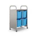 Gratnells Callero Double Metal Cart  27.20 x 16.90 x 41.50 in