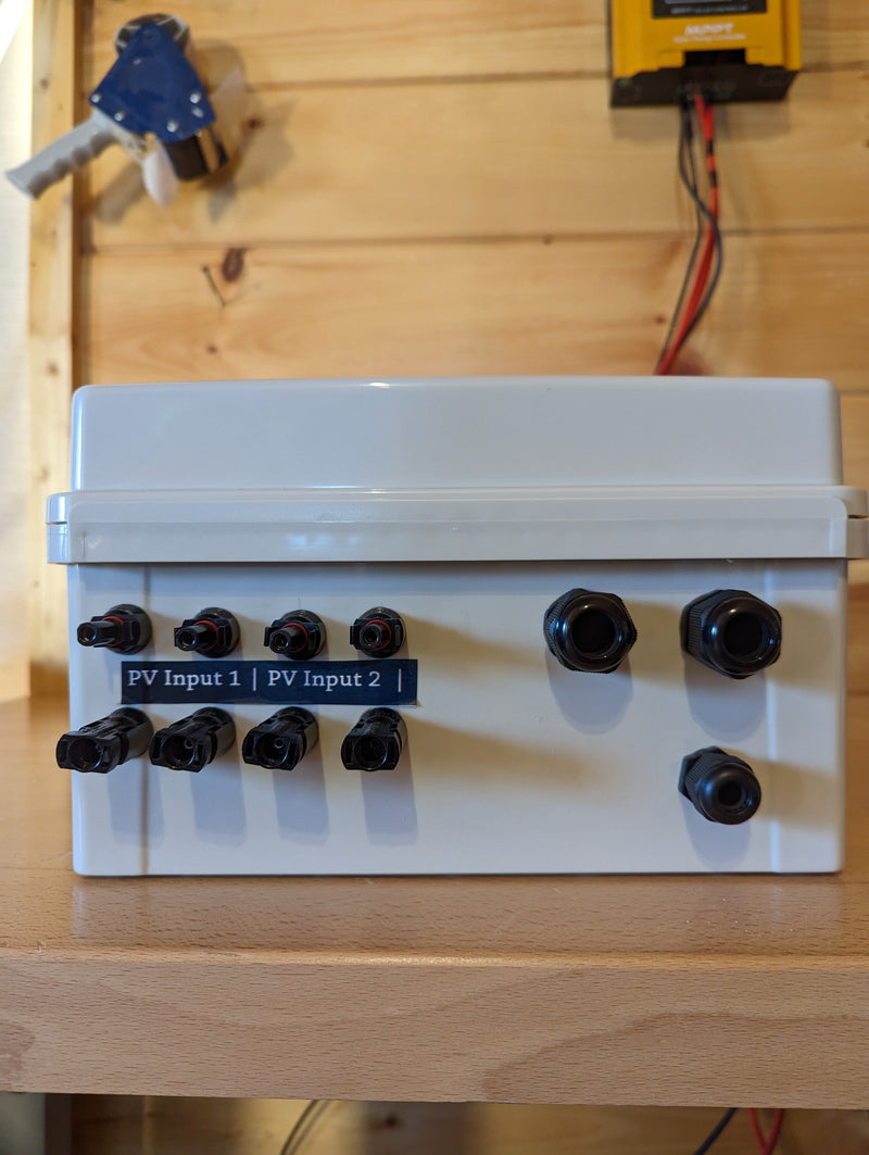 Combiner Box - 4 String Input - 2 Circuits Output - Built for Sol-Ark