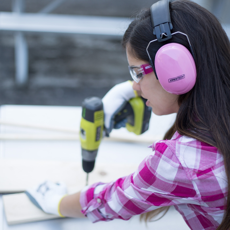 27 dB NRR Noise Cancelling Hearing Protection Earmuffs - PinkFit Collection